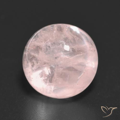6.42ct Natural Rosa coral claro Morganita, Redondo, Transparente