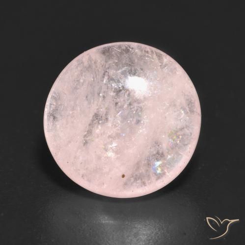 5.69ct Natural Luz rosa Morganita, Redondo, Transparente