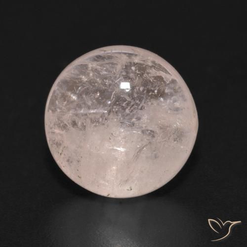 Morganita Rosa Flamingo Natural 3.72ct, Corte Redondo, Transparente