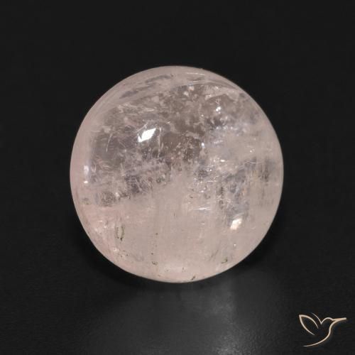 Morganita Rosa Flamingo Natural 3.72ct, Corte Redondo, Transparente