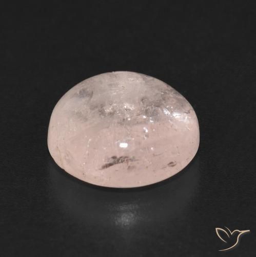 Morganita Rosa Flamingo Natural 3.72ct, Corte Redondo, Transparente