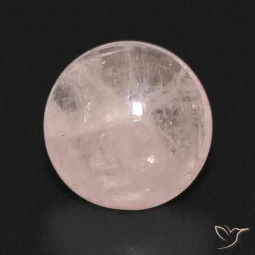 2.75ct Natural Luz rosa Morganita, Redondo, Transparente