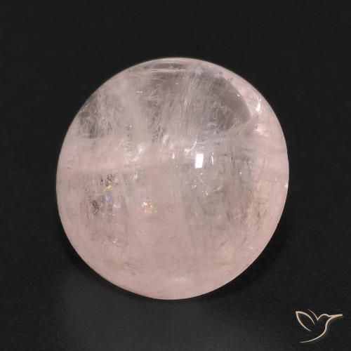 Morganita Luz rosa Natural 2.75ct, Redondo, Transparente