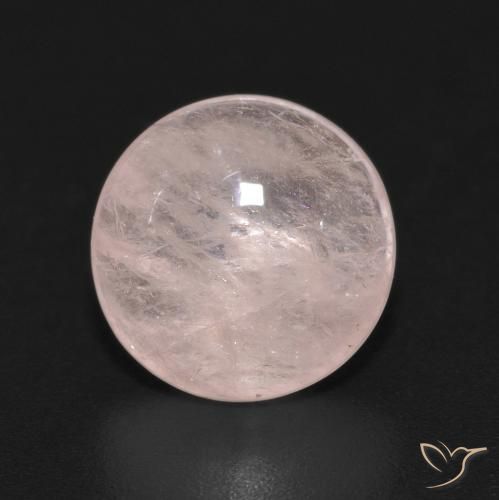 3.59ct Natural Luz rosa Morganita, Redondo, Transparente