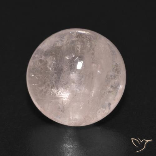 4.35ct Natural Rosa Flamingo Morganita, Redondo, Transparente