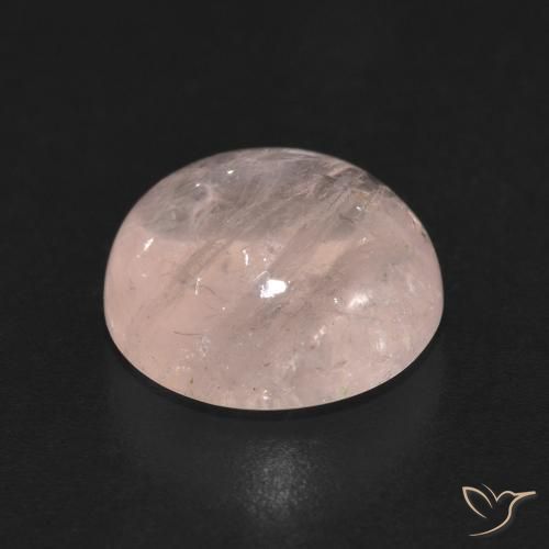 Morganita Rosa Flamingo Natural 4.35ct, Redondo, Transparente