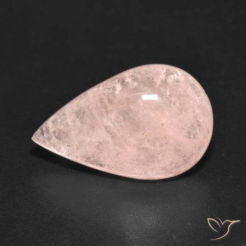5.03ct Natural rosa médio Morganita, Formato de pêra, Transparente