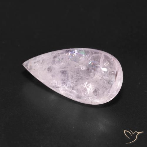 Morganita rosa rosa Natural 4.15ct, Formato de pêra, Transparente