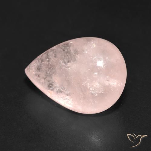 4.86ct Natural Rosa Flamingo Morganita, Formato de pêra, Translúcido