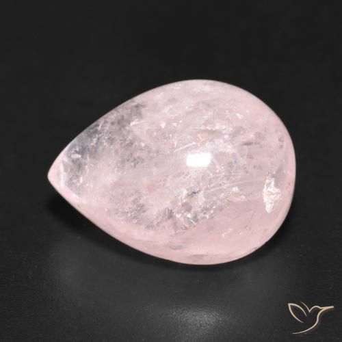 10.51ct Natural Luz rosa Morganita, Formato de pêra, Translúcido