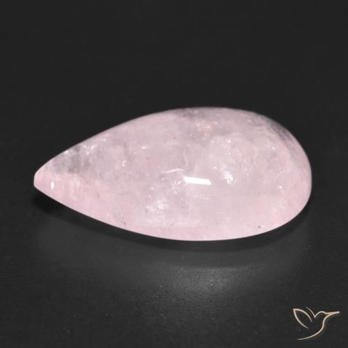 Morganita rosa rosa Natural 10.80ct, Formato de pêra, Translúcido