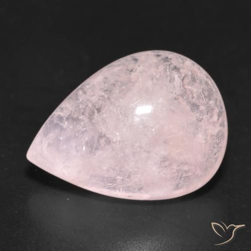 6.15ct Natural Luz rosa Morganita, Formato de pêra, Translúcido