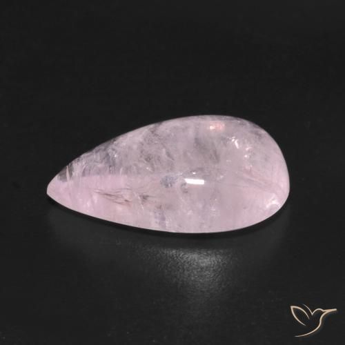 Morganita Rosa Médio Claro Natural 4.55ct, Formato de pêra, Transparente