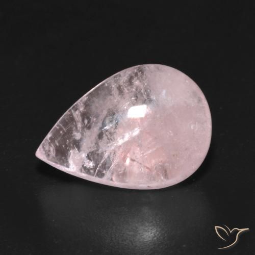 4.45ct Natural rosa rosa Morganita, Formato de pêra, Transparente