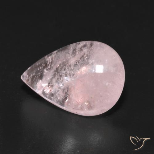 Morganita rosa rosa Natural 4.45ct, Formato de pêra, Transparente
