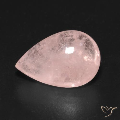 5.66ct Natural Rosa Claro Rosa Morganita, Formato de pêra, Transparente