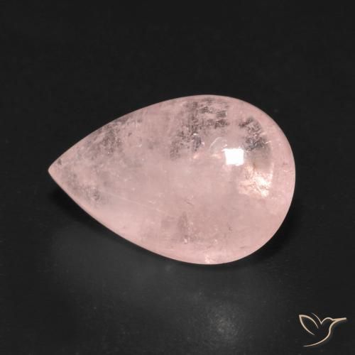 Morganita Rosa Claro Rosa Natural 5.66ct, Formato de pêra, Transparente
