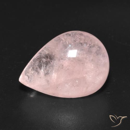 5.08ct Natural Luz rosa Morganita, Formato de pêra, Transparente