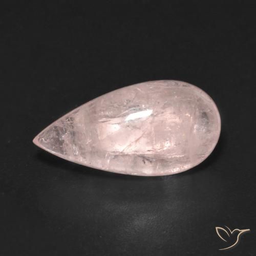 4.26ct Natural Luz rosa Morganita, Formato de pêra, Transparente