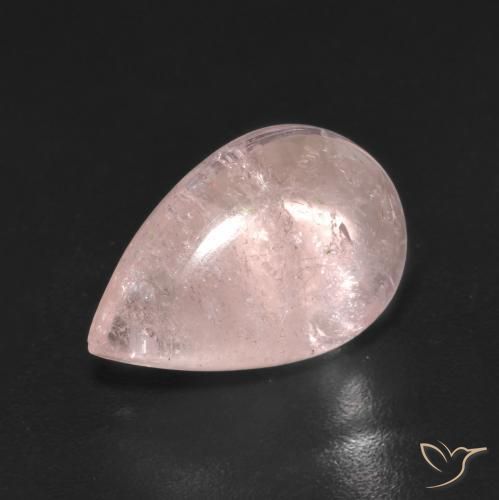Morganita Rosa Claro Rosa Natural 4.31ct, Formato de pêra, Transparente