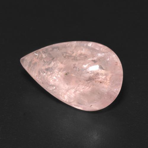 Morganita rosa natural 5,61ct, formato de pêra, transparente