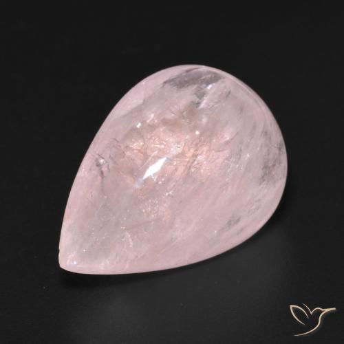 Morganita Rosa Médio Claro Natural 11.09ct, Formato de pêra, Transparente