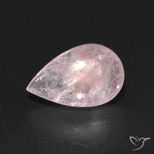3.08ct Natural rosa rosa Morganita, Formato de pêra, Transparente