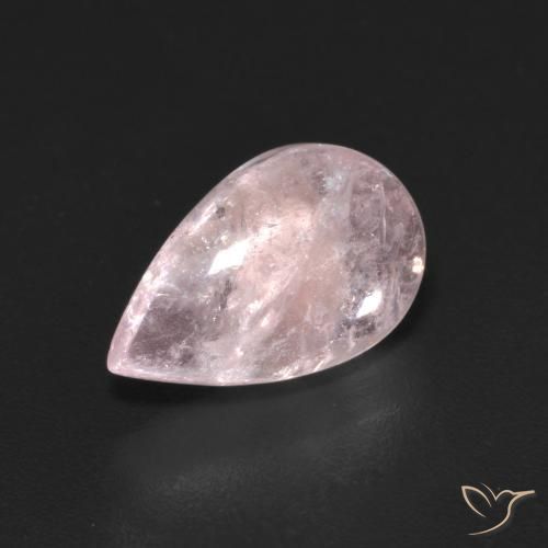 Morganita rosa rosa Natural 3.08ct, Formato de pêra, Transparente