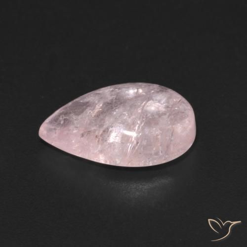 Morganita rosa rosa Natural 3.08ct, Formato de pêra, Transparente