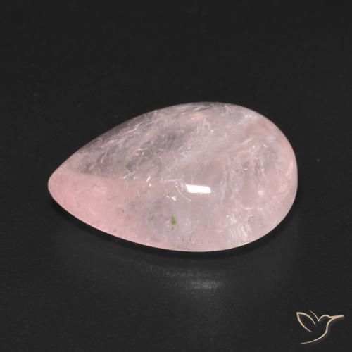 Morganita Coral Rosa Natural 7.57ct, Formato de pêra, Transparente