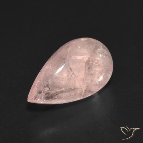 Morganita Luz rosa Natural 3.66ct, Formato de pêra, Transparente