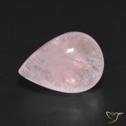 5.89ct Natural Luz rosa Morganita, Formato de pêra, Transparente