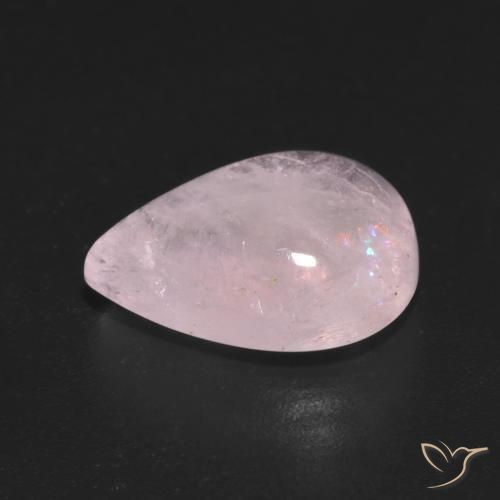 Morganita Luz rosa Natural 5.89ct, Formato de pêra, Transparente