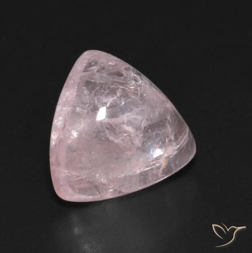 Morganita Coral Rosa Natural 4.11ct, Trilhão, Transparente