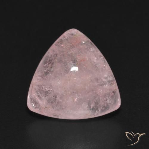 4.18ct Natural Rosa coral claro Morganita, Trilhão, Transparente