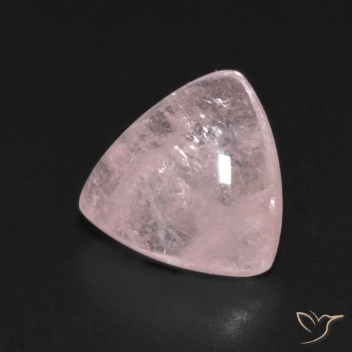 Morganita Coral Rosa Natural 3.93ct, Trilhão, Transparente