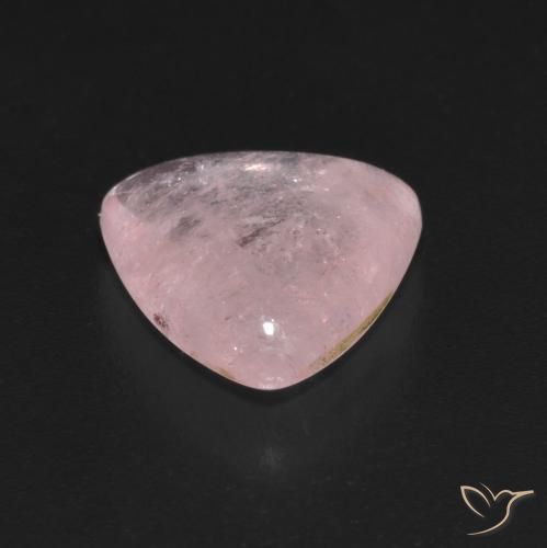 Morganita Coral Rosa Natural 3.93ct, Trilhão, Transparente