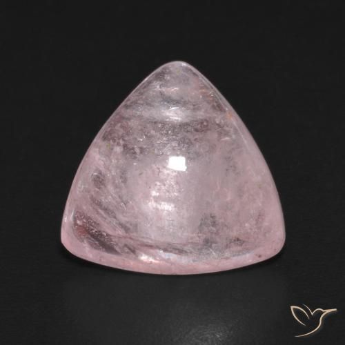 5.33ct Natural Coral Rosa Morganita, Trilhão, Transparente