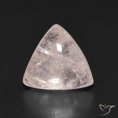 3.09ct Natural Luz rosa Morganita, Trilhão, Transparente