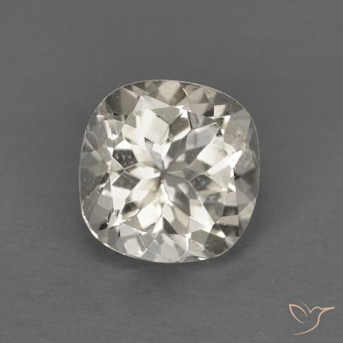 0.93ct Natural Luz amarela Morganita, Almofada, VS