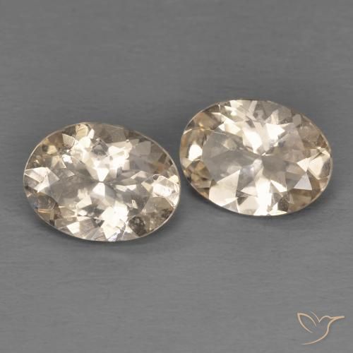 Pedras preciosas de Morganita Dourado claro natural de 1.87 ct, oval, VS
