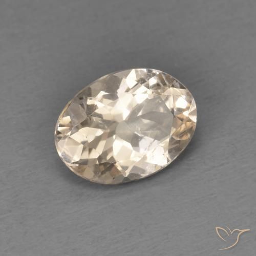 Morganita Dourado claro Natural 1.12ct, oval, VS