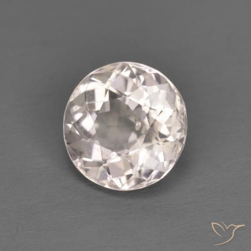 Morganita Rosa bem claro Natural 1.35ct, Redondo, VVS