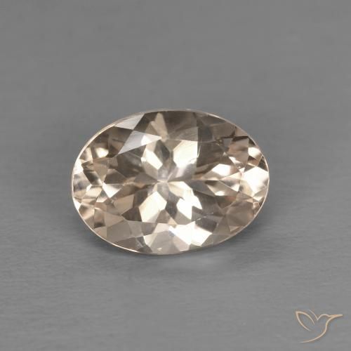1.14ct Natural Rosa salmão Morganita, oval, VVS-VS