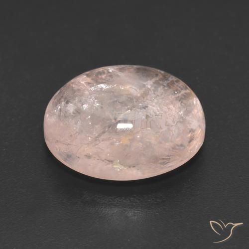 Morganita Rosa coral claro Natural 6.61ct, oval, Translúcido