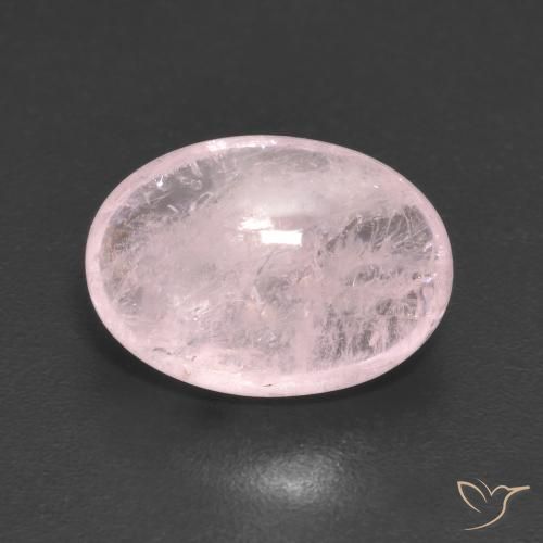 4.56ct Natural Coral Rosa Morganita, oval, Transparente