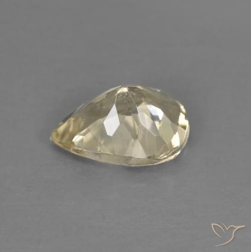 Morganita Dourado claro Natural 0.90ct, Formato de pêra, VS
