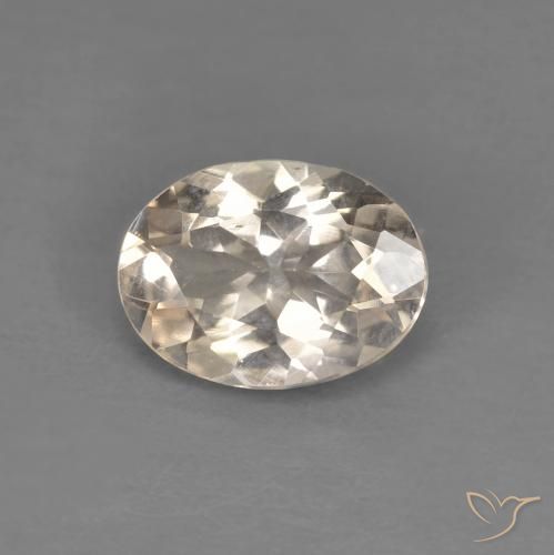 0.92ct Natural Dourado claro Morganita, oval, VS