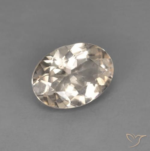Morganita Dourado claro Natural 0.92ct, oval, VS