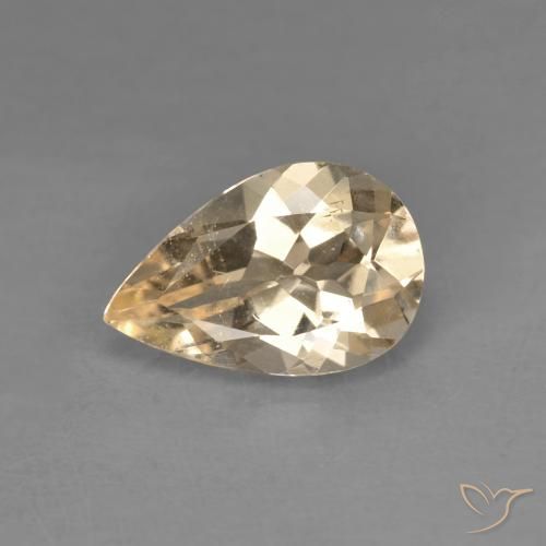 Morganita Laranja claro Natural 1.02ct, Formato de pêra, VVS-VS